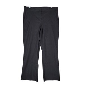 Lane Bryant Dress Pants Women 16 Black Shimmer Textured Straight Leg Stretch